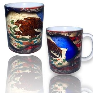 Gift Mug  United States Mexico American Mexican Flag Expat Mixed Country Flags